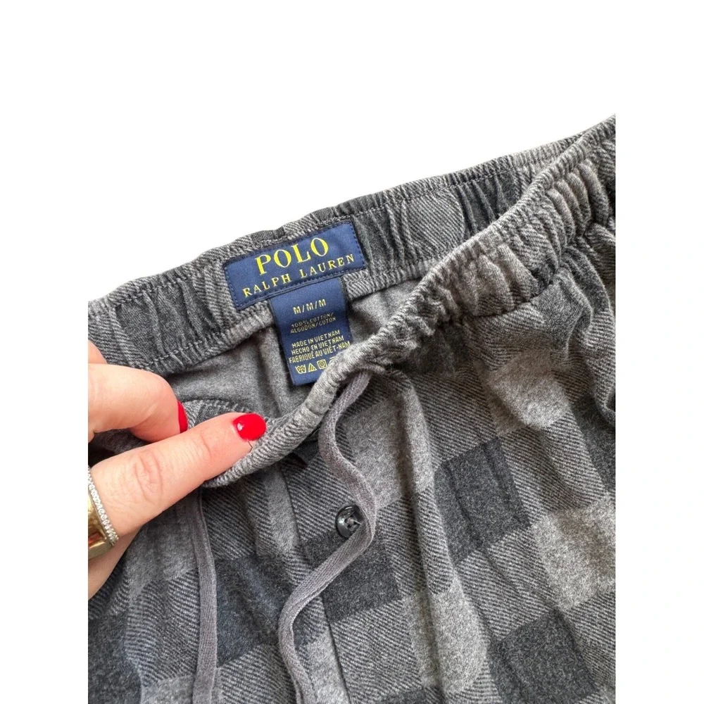 Polo Ralph Lauren Mens‎ Plaid Flannel Pajama Pants Lounge Sleepwear M